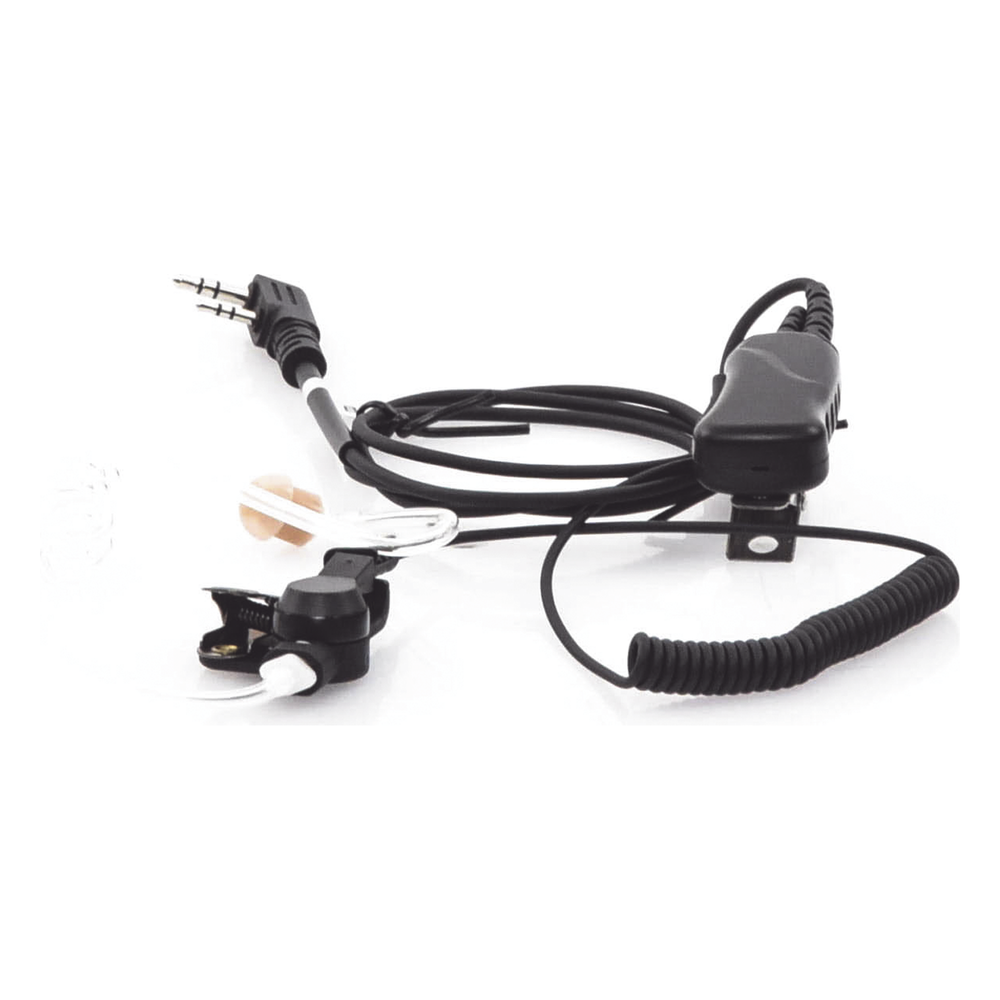 MICRÓFONO DE SOLAPA CON AUDÍFONO DISCRETO P/ KENWOOD Serie G/ 3230/ 2102G/ 2202L/ 2212L/ 2170/ 2360/ 2302/ 2312/ 2000/ 2402/ NX220/ NX240/ TKD240.