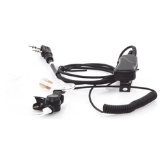 MICRÓFONO DE SOLAPA CON AUDÍFONO DISCRETO P/ KENWOOD Serie G/ 3230/ 2102G/ 2202L/ 2212L/ 2170/ 2360/ 2302/ 2312/ 2000/ 2402/ NX220/ NX240/ TKD240.