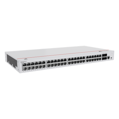 Switch de Acceso Gigabit Administrable PoE Capa 2 / 48 puertos 10/100/1000 Mbps (PoE) / 4 Puertos 1GE SFP Uplink / ERPS / IMGP Snooping / DHCP Snooping / PoE Perpetuo / 380W / Administración Nube Gratis