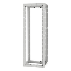Rack de Cuatro Postes Estándar de 19", Rieles Roscados #12-24, Profundidad Ajustable de 23 a 42 in, 45 Unidades de Rack, Color Blanco