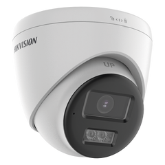 [Audio Bidireccional + Dual Light + ColorVu] Turret TURBOHD 4K (8 Megapixel) / Lente 2.8 mm / 40 mts IR EXIR + 40 mts Luz Blanca / Micrófono y Bocina Integrado / Exterior IP67 / dWDR