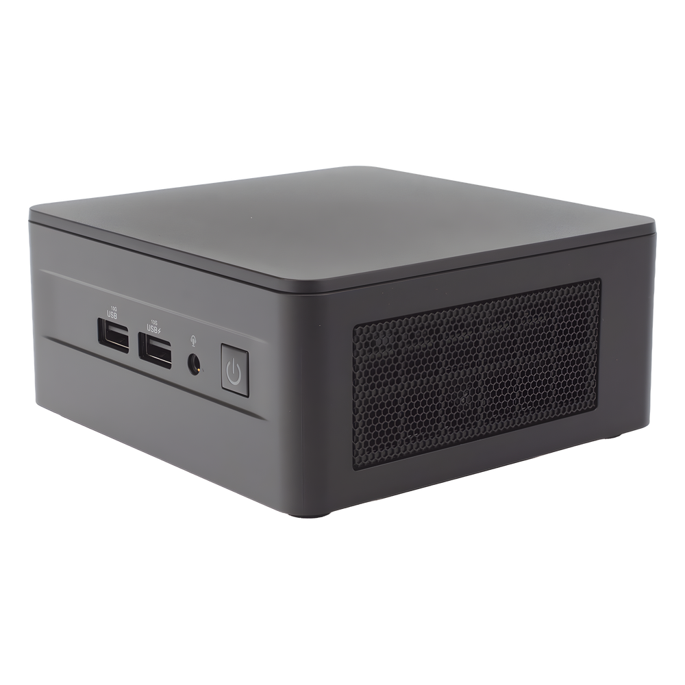 Mini PC NUC Barebone / Core i7-1360P (13 Gen) / Wi-Fi 6E + 2.5GbE / 2 x HDMI 2.1 / Bluetooth / No incluye Memoria RAM, SSD y S.O.  / Incluye fuente