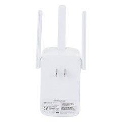 Repetidor / Extensor de Cobertura WiFi N / MU-MISO / 300 Mbps 2.4 GHz / 3 antenas externas / Botón WPS