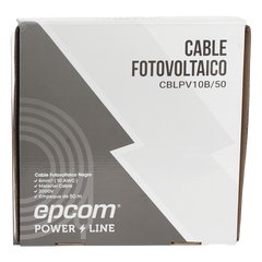 Kit de 2 rollos de 50 metros de cable fotovoltaico de cobre, rojo y negro, calibre 10 AWG (6mm²), Tipo PV,  1000/2000 V y 120°C.