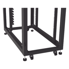 Gabinete Profesional para Telecomunicaciones de 45UR, 1200 mm Profundidad, Incluye 2 Organizadores Verticales de 45 Unidades de Rack, Se envía el Gabinete Armado.