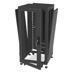 Gabinete Profesional para Telecomunicaciones de 19in, Instalación a Piso, 24UR, 600 mm Profundidad, Se envía el Gabinete Armado.