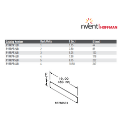 Tapa Ciega para Rack de 19 Pulgadas, 1 UR, Acero Negro