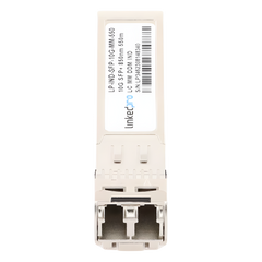 Transceptor Óptico Industrial SFP+ (Mini-Gbic) / Multimodo 850 nm / 10 Gbps / 10GBASE-SR / Conectores LC/UPC Dúplex / DDM / Hasta 550 m
