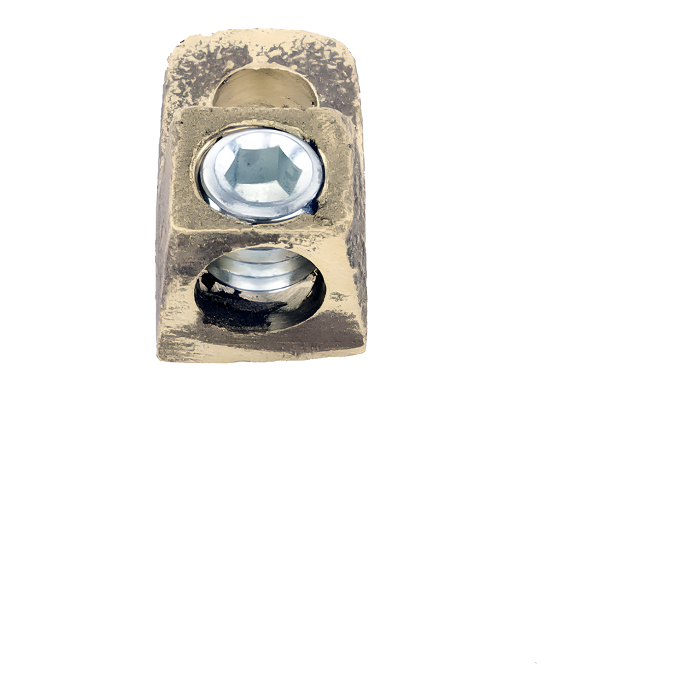 Conector Bornes a Cable / Bronce 100% / Borne 3/8 in / Cable 4-2/0 AWG / Sin Soldadura Exotérmica