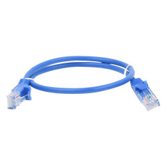 Cable de Parcheo UTP Cat5e - 0.5 Metros (1.64 Pies) - Azul