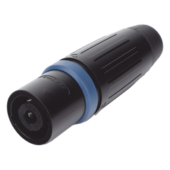 Speakon Conector de cable macho de 4 polos, carcasa negra, cable AWG10,  30A