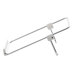 Soporte para Laptop / Plegable / Ajustable de 87 a 131 mm / Amplia compatibilidad 11''-16'' / Capacidad de carga 20 KG / Antideslizante /  Ultra Ligero / Metal / ABS / Silicona / Color Plata