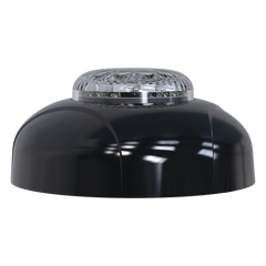 Estrobo Oculto de 12 LED, Rojo/Azul, Lente Transparente, Bisel Negro