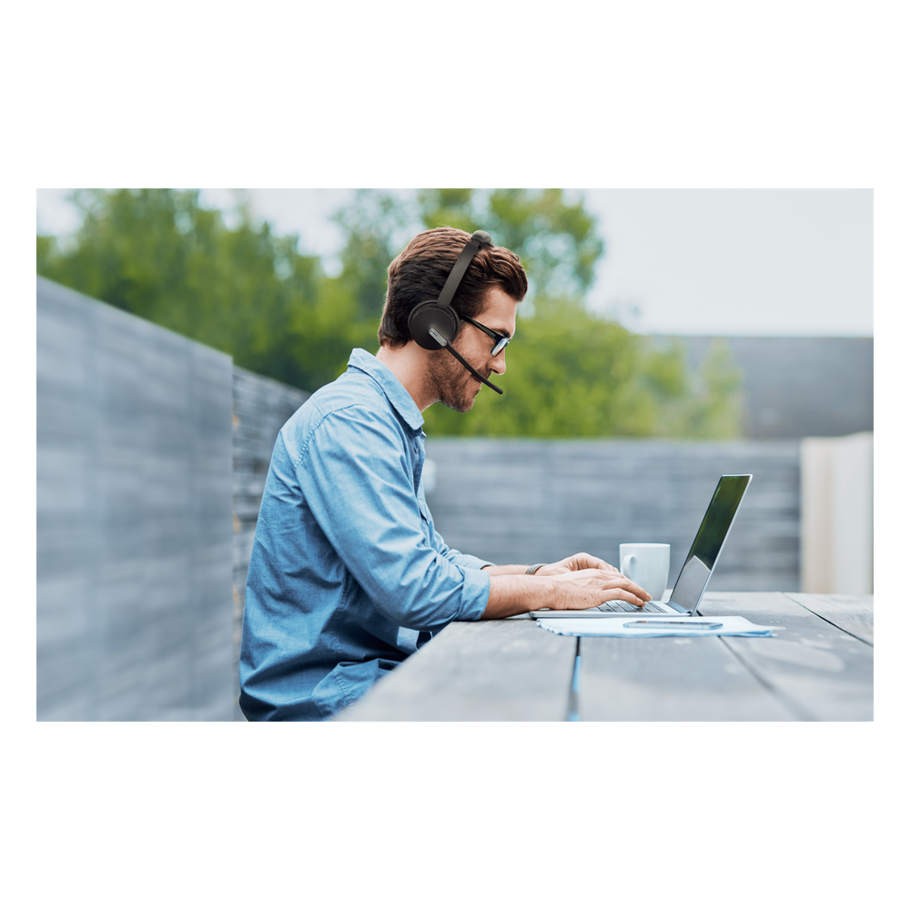 Auriculares mono Yealink BH70 MS Edition/Bluetooth 5.3 con adaptador USB-C y A/35 horas de conversación/Cancelación de ruido con 3 micrófonos