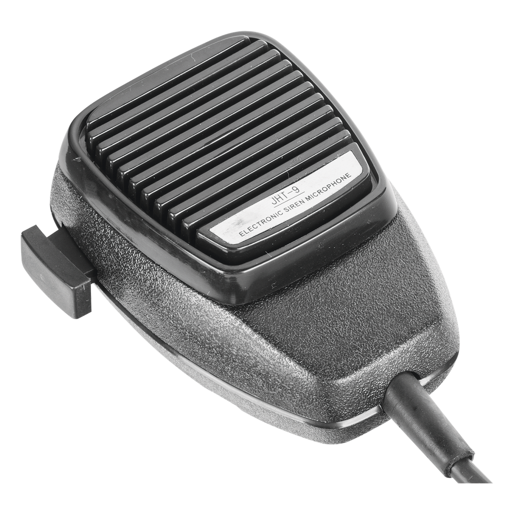 Sirena Vehicular de 200W de Potencia, Con Switch Giratorio de 6 posiciones, Micrófono de Uso Rudo e Interconexión a Radio