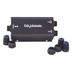 Extensor PoE/ 100 Metros / Intemperie (IP66) / 60 Watts / 1 puerto @ 2 salidas a 30 W  / No requiere fuente de alimentación adicional