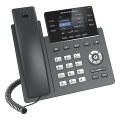 Teléfono IP Grado Operador, 3 líneas SIP con 6 cuentas, puertos Gigabit,PoE,  pantalla a color 2.4", codec Opus, IPV4/IPV6 con gestión en la nube GDMS