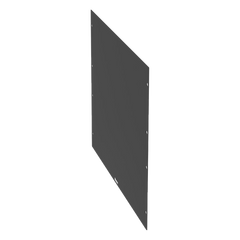Tapa Ciega Para Rack Estándar de 19in, Plano, de Acero, 8UR, Color Negro
