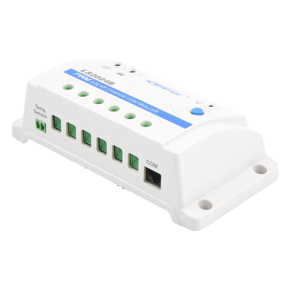 Controlador Solar PWM / 20A / 12/24V / RS-485 / Baterías Gel-AGM-Selladas / Parámetros Configurables