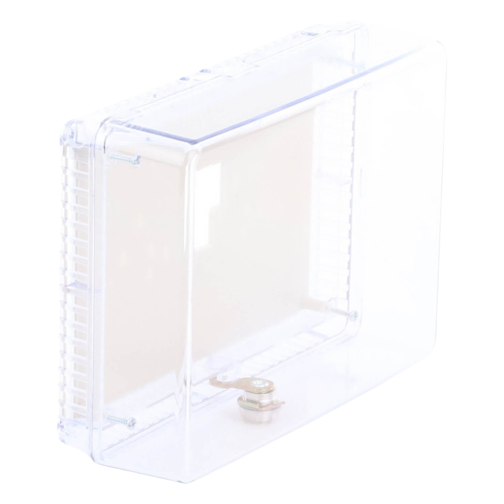 Guarda antimanipulación para termostato de pared, cubierta transparente, tamaño grande, montaje vertical u horizontal con cerradura de llave