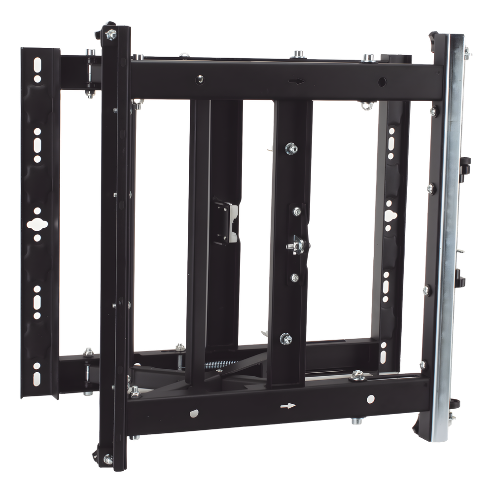 Soporte Estructural Modular para Pantallas | Altura Ajustable de 200 mm a 1600 mm | Ancho 600 mm | Profundidad 134 mm a 300 mm | Diseño Metálico| Compatible con Diferentes Tamaños de Pantallas |Soporta Formato Horizontal y Vertical.