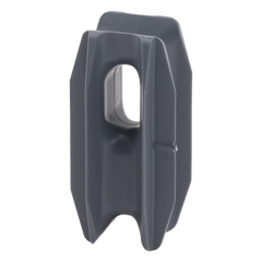 Aislador de Esquina Gris para Cercas Eléctricas / 18 kV / Anti UV / Resinas Vírgenes / Resistencia 7.5-10.2 kg / 66 mm x 31.6 mm