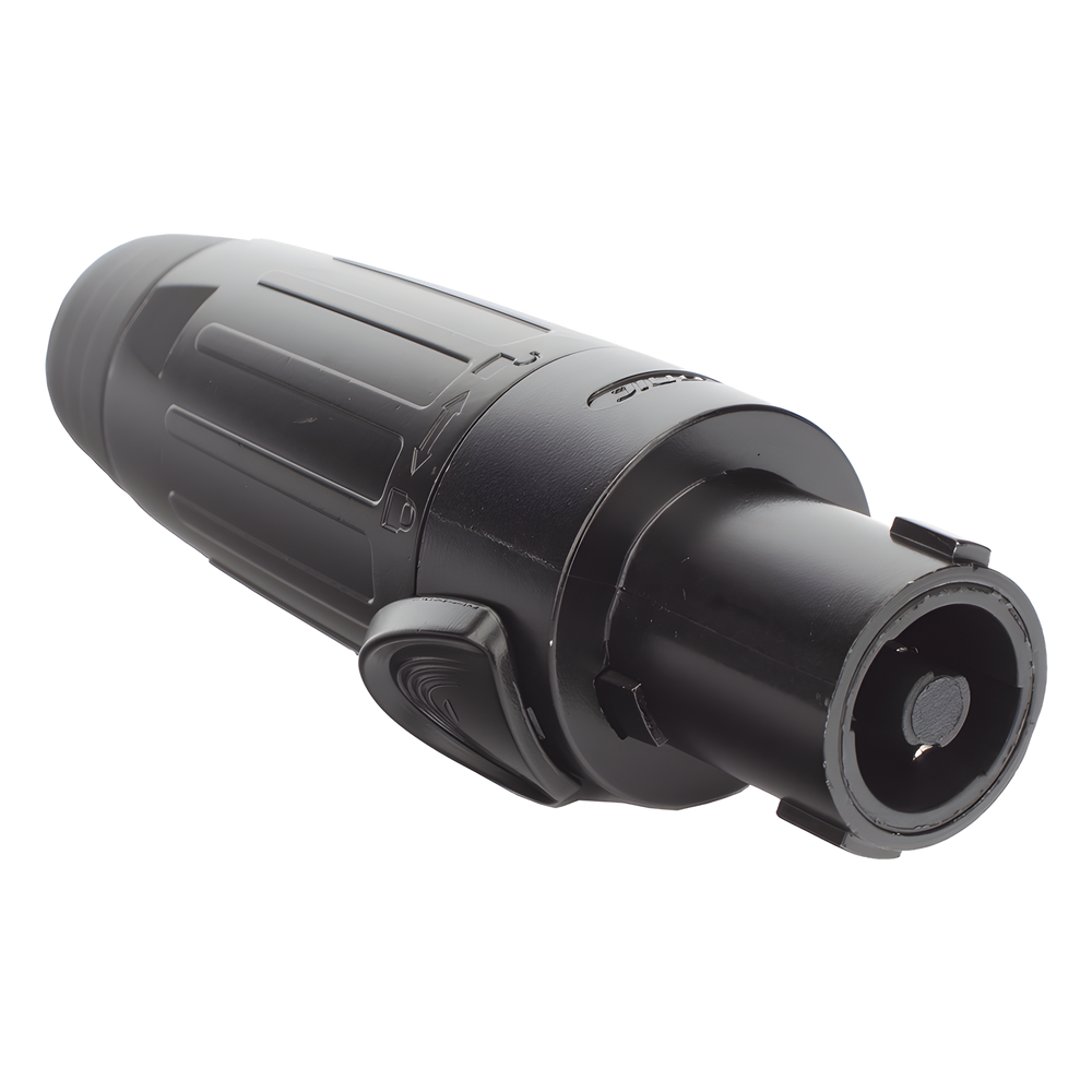 Conector Speakon | Hembra | 4 polos | carcasa negra | Cable AWG10 | 30A