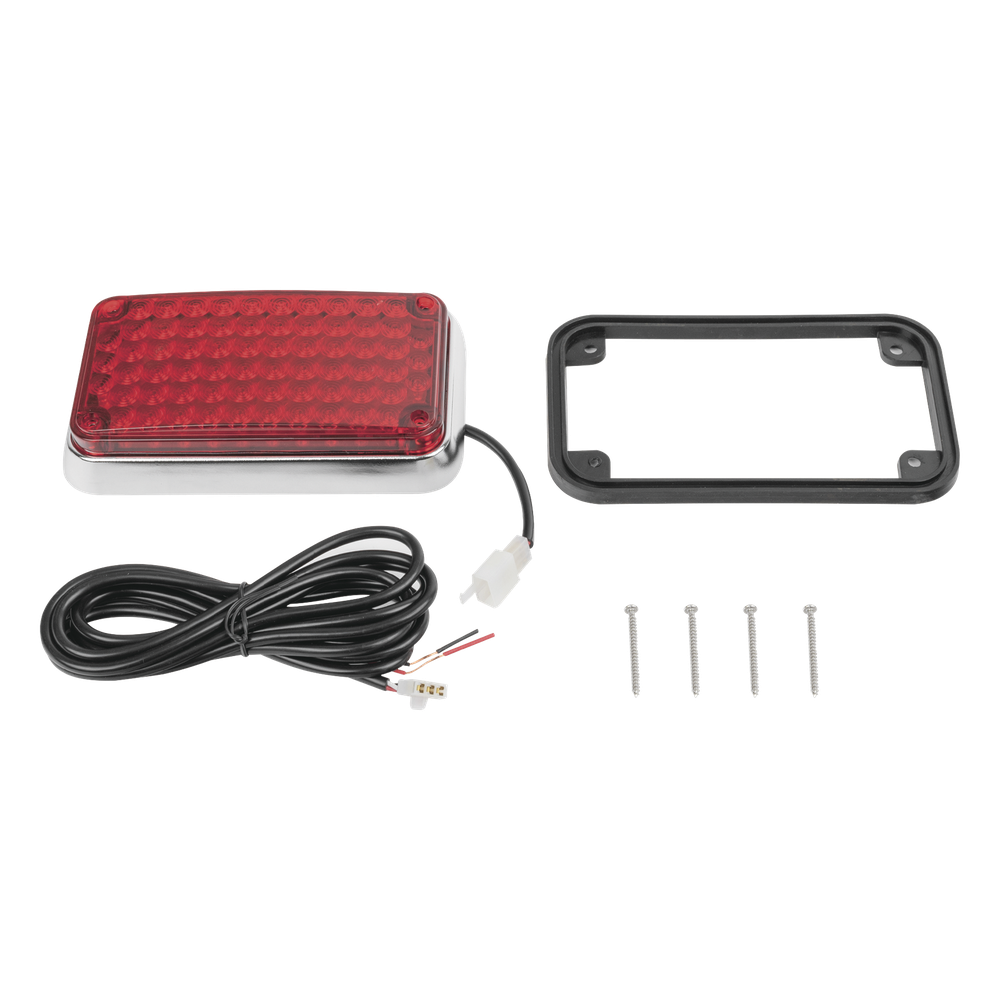 Luz de Advertencia de 6X4", Color Rojo, Ideal para Ambulancias