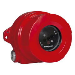 Detector de flama industrial triple infrarrojo (IR3), visión de 90°, alcance configurable 15-60 m, salidas 4-20 mA, relés, HART y Modbus