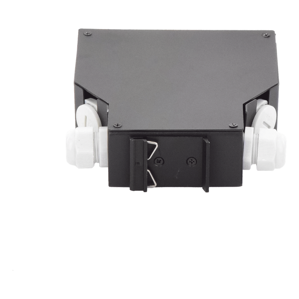 Distribuidor de Fibra Óptica para Riel Din, 12 Acopladores LC/UPC Duplex Multimodo con Charola de Empalme
