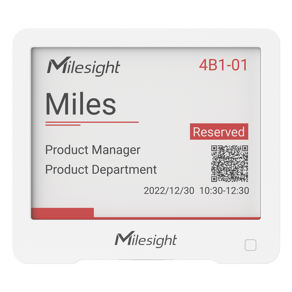 Display E-Ink LoRaWAN / Pantalla de Tinta Electrónica 4.2 Pulgadas / Oficina Inteligente y Señalización Digital / para BMS y Edificios Inteligentes