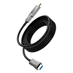Cable HDMI Óptico Activo| 4K Real | 20 m | 18 Gbps | 4K@60Hz 4:4:4 | HDMI 2.0b | HDCP 2.2 | HDR | ARC | Conector RX Desmontable | Plug and Play
