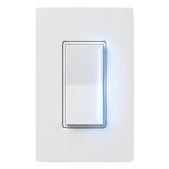 Atenuador de pared táctil Sunnata Pro LED+ con barra de luz, 250 W LED o 500 W incandescente a 120 V, requiere neutro, color blanco brillante, para sistema RadioRA 3