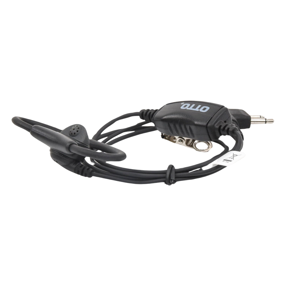 Micrófono-Audífono tipo Anillo, Cable con 40 lbs de Resistencia. Motorola EP450, MAGONE, DEP450 y Hytera series TC500/600/700