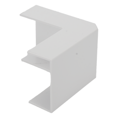 Esquinero exterior color blanco de PVC auto extinguible  para canaletas TMK1735, TMK1735SD (5310-02001)