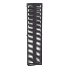 Organizador Vertical PatchRunner™, Doble (Frontal y Posterior), Para Rack Abierto de 45 Unidades, 6in de Ancho, Color Negro