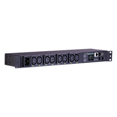 PDU Switchable y Monitoreable por Toma, para Distribución de Energía, Entrada 200-240 Vca NEMA L6-20P, Con 8 Salidas C13, Horizontal 19in, 2UR