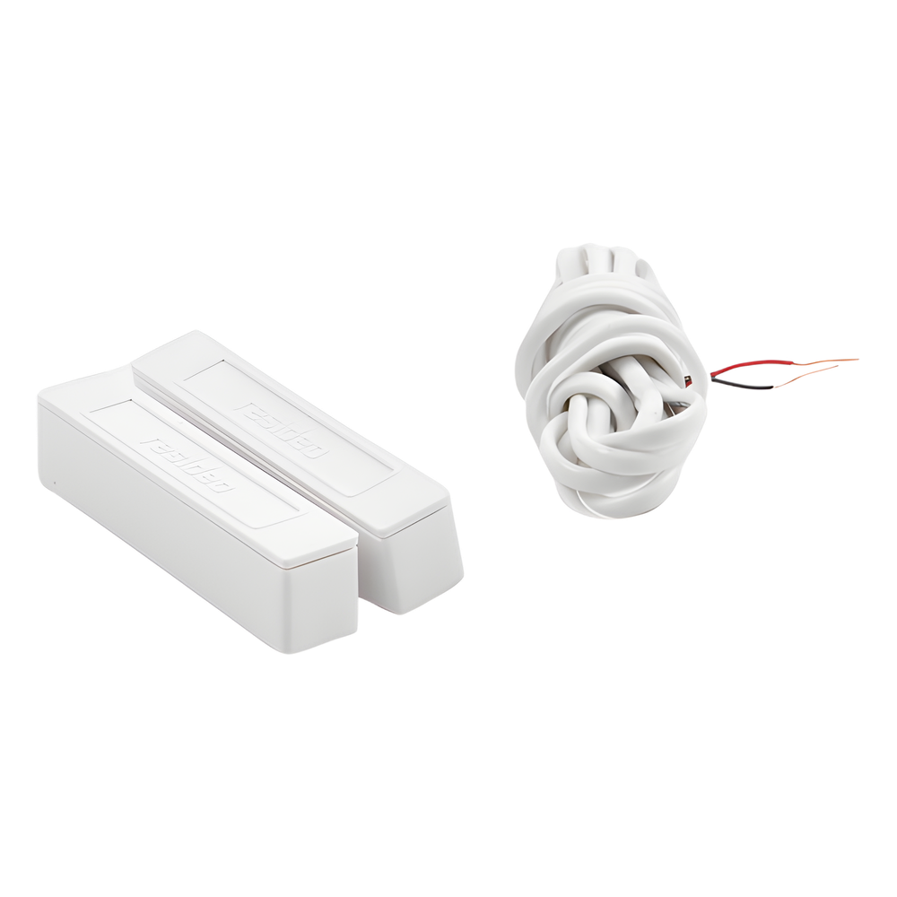 Contacto magnético direccionable V-Plex para montaje en superficie, sellado contra humedad, color blanco