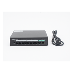 Switch PoE+ no Administrable, hasta 120 Watts, no administrable, 8 puertos PoE+, 2 Uplink Gigabit Ge / SFP