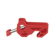 Bloqueador de Interruptor Termomagnético LOTO, tipo Riel DIN o Mini Interruptor. Color  rojo