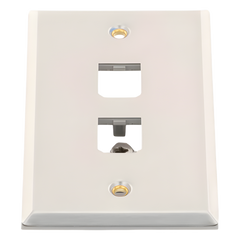 Placa de Pared Vertical, de Acero Inoxidable, Salida Para 2 Puertos Mini-Com