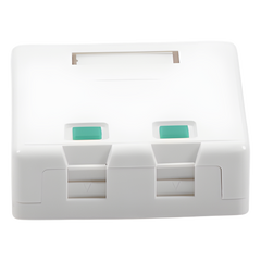 Caja de Pared con 2 Puertos Keystone, No Incluye Jacks