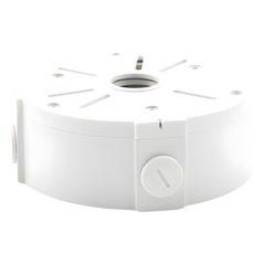Caja de Conexiones Universal / Uso en Interior / Fabricada en Metal / Color Blanco / Uso en Bala - Domo - Turret / Conexión 3/4