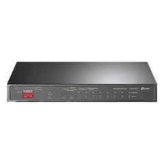 Switch PoE+ No Administrable De Escritorio 10 Puertos / 8 puertos 10/100/1000 Mbps PoE af/at Inteligiente / Presupuesto 123 W / Modo Extendido hasta 250 metros