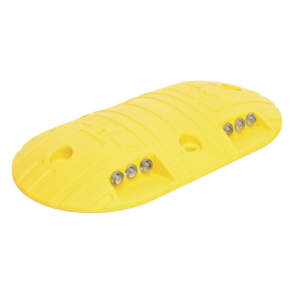 Boya D / Plastico Duradero / Amarilla / 4 Orificios / LEDS REFLEJANTES / 20 Toneladas.