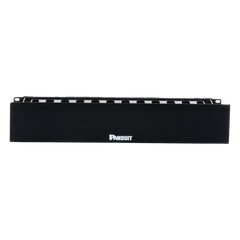Organizador de Cables Horizontal PatchLink, Sencillo (Solo Frontal), Con Tapa Extendida, Para Rack de 19in, 2UR