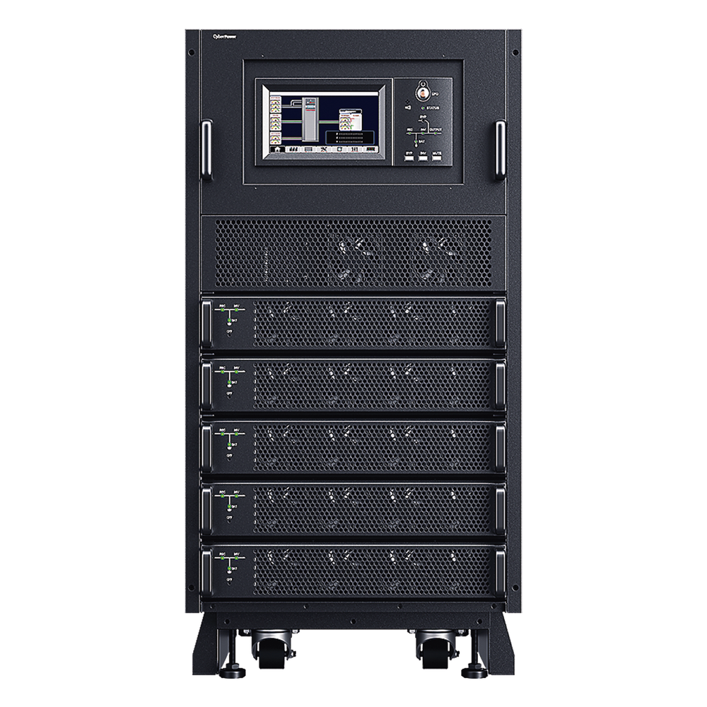 UPS Modular Trifásico Escalable de 40 kVA/40 kW, Topología Online Doble Conversión, Voltaje de 208/220 Vca de L-L, Respaldo de 4 Minutos al 100% de Carga, Incluye Módulo y Banco de Baterías