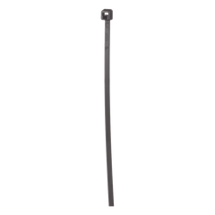 Cincho de Nylon 6.6 de Bloqueo, 203 mm largo x 2.5mm ancho, Color Negro, Exterior Resistente a Rayos UV, Paquete de 100pz