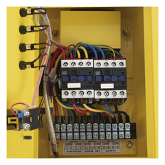 Generador a Gasolina / Planta de Emergencia con Encendido Automático, 6.5KW, 220Vac 2 Fases, Jaula con Ruedas para Fácil Traslado