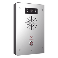 Video Intercomunicador IP / 2 Líneas SIP / Cámara 2MP 1080p / 2 Relevadores / ONVIF / IP65 e IK10 / PoE 802.3af / Audio HD / Visión Nocturna IR / -40°C a 70°C